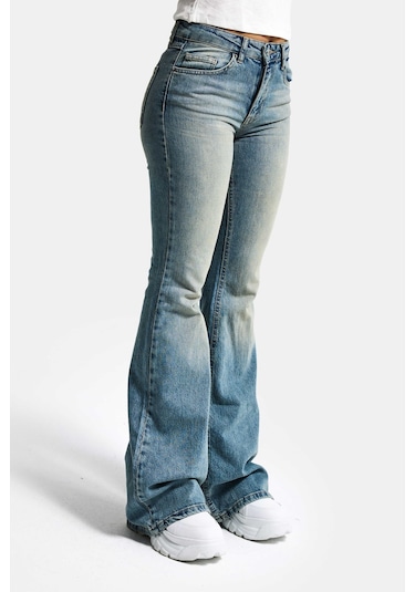 Itsbasic Kadın A.tint 4s6-32 Mid Rise Flare Fit Esnek Kumaş Denim Jean A.tınt