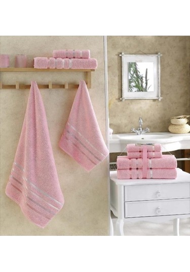 Banyo Havlu Seti 4 Lü Bale Pembe
