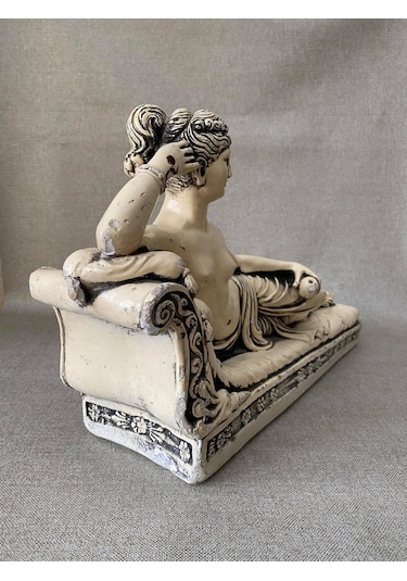 Antika Nü Kadın Heykeli - Alçı Kadın Biblo