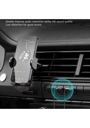 Sones Totu Ad-10 Araç Bluetooth 5.0 Alıcı Dahili Mikrofon, Uzunluk: 1,7m