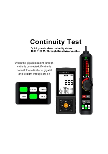 Novacom Lt-300s Rj45 Poe Uyumlu Çok Fonksiyonlu Kablo Test Cihazı