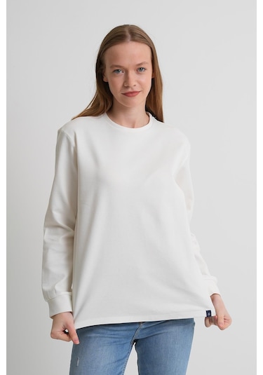 Alexander Gardi Alexandergardı Uzun Kollu Basic Sweatshirt Beyaz