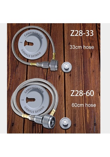 Tongxida Z28-60 Çelik/bakır Isı Dayanıklı Lpg Hortumu, 33/60 Cm, 2 Adaptörlü, Renkli, Kamp Piknik İçin Çok Renkli