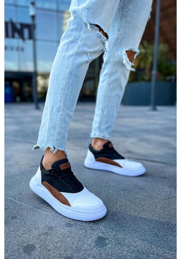 Ch115 - Cbt Literide Erkek Ayakkabı Beyaz/taba/sıyah Çok Renkli