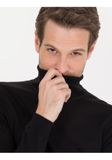 Pierre Cardin Erkek Siyah Triko Kazak 50257302-vr046 Siyah