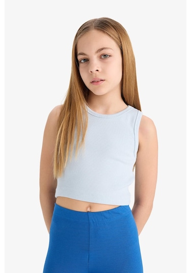 DeFacto Kız Çocuk Bisiklet Yaka Basic Düz Atlet D9097A825HSBE343