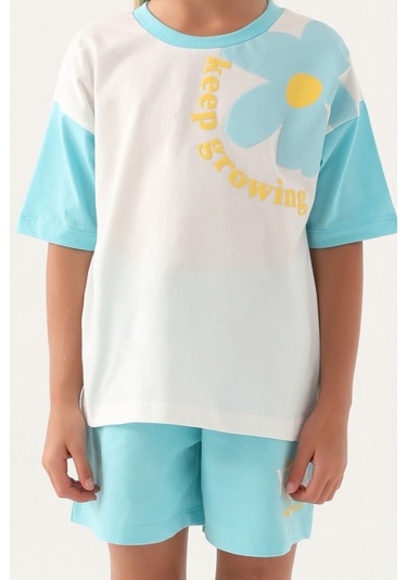 Rolypoly Keep Growing Turkuaz Kız Çocuk Şort Takım 5274-42963 Turkuaz
