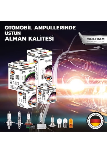 12V H4 Beyaz Işık Ampul Wolfram Sky Blue 5500K Takım - 2 Adet