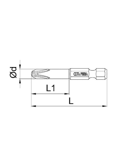 Ceta Form Ph1 x 127 MM Ekstra Uzun Yıldız Bits Uç Cb1271