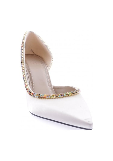 Dgn 1328 Kadin Transparan Detayli Stiletto 1328-2150-R2877 Bej Saten Dgn 1328 Kadin Transparan Detayli Stiletto 1328-2150-R2877 Bej Saten