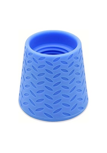 Elmpaly Mavi 1 Adet Yenilikçi Silikon Evcil Hayvan Duş Başlığı Taşınabilir Köpek Banyo Ve Açık Hava Su Aparatı Çoğu Plastik Şişe Uyumlu