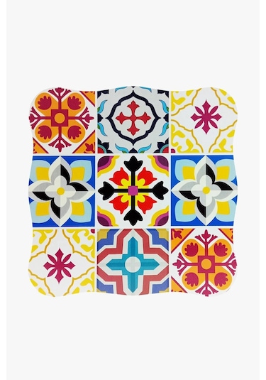 Nishev Bambu Mandala Lüks Nihale 17x17 Cm Renkli