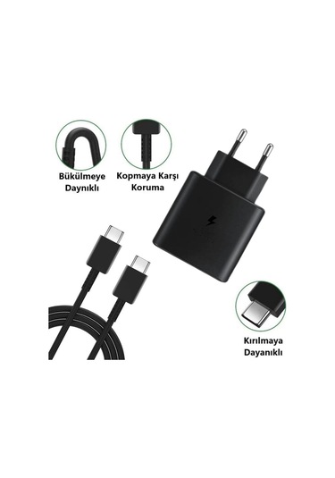 Büro Ev Ofis Telefonu İçin Taşınır Kablolu 65w Alet Hızlı Type-c Şarj Cihazı