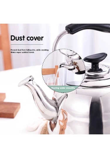 Sones Paslanmaz Çelik Düdüklü Tencere Endüksiyonlu Ocak Ev Klasik Piyano Sesi Şarkı Söyleme Tencere Manyetik Isıtma Olmadan, Kapasite: 2l