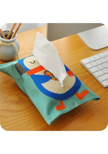 Panda-sevimli Karikatür Hayvan Mendil Kutusu Oturma Odası, Yatak Odası, Araba İçin Çevre Dostu Kumaş Ev Ve Araba Kullanımı İçin İdeal