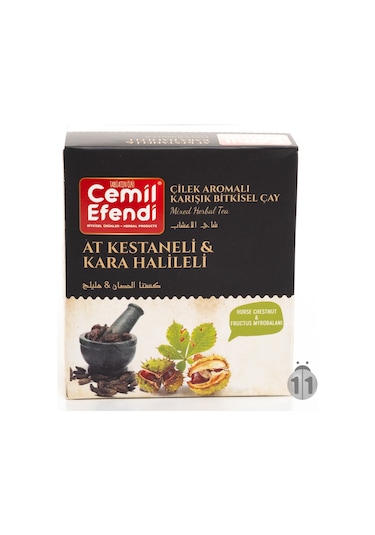 Cemil Efendi At Kestaneli Karahalile Karışık Bitki Çayı 60'lı Süzen Poşet