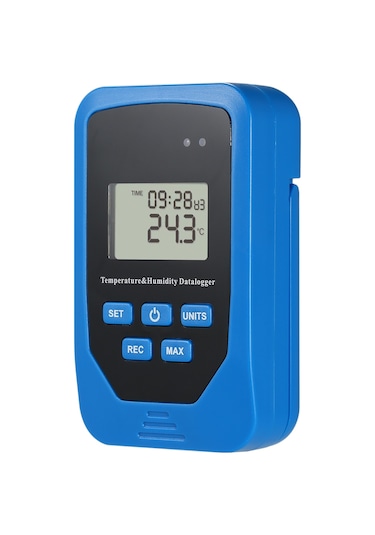 Mini Usb Nem Sıcaklık Veri Kaydedici Rh Temp Datalogger Mavi