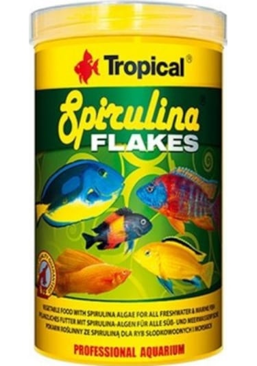Tropical Spirulina Flakes 250gr Kovadan Bölme Yem