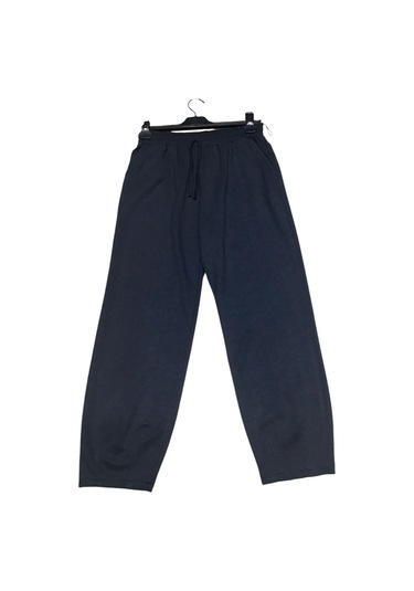 Kadın Beli Lastikli Cepli Paçası Pensli Spor Pantolon Gri