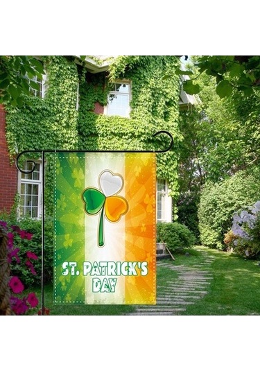 Lijinxu St Patricks Günü Bahçe Bayrağı Sahne Banner Yard