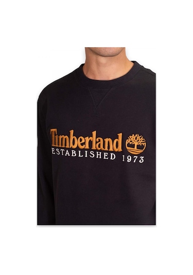 Timberland Tb0a27hc Wwes Crew Neck Sweat Rglr Siyah Erkek Sweatshirt