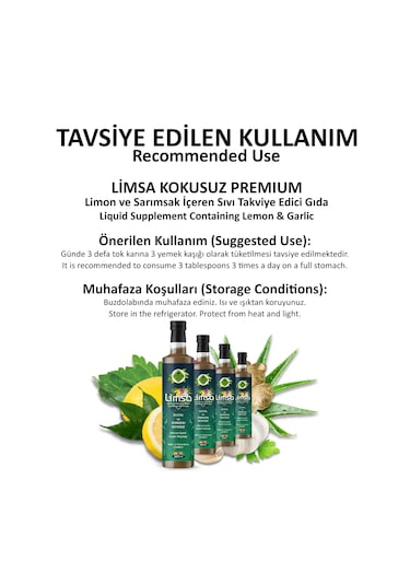 Gökçek Şifa Premium Limsa Kokusuz 500 ML