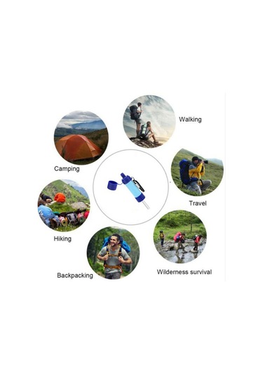 K8612m Dış Mekan Hayatta Kalma Su Arıtma Cihazı Bpa İçermeyen Su Filtresi Saman Filtrasyon Sistemi Fda Sertifikalı - Yeşil