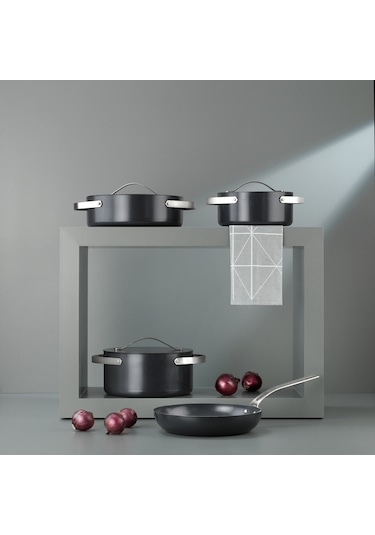 Schafer Moonlight 7 Parça Seramik Tencere Seti-siyah