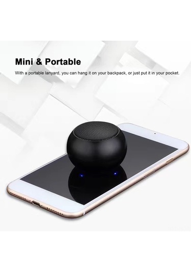 Jeemson Altın Mini Taşınabilir Bluetooth Hoparlör - Tws Bağlantı,免提 Mikrofon, 4w Ses Gücü, 10m Kapsama Alanı