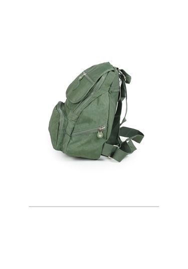 Küçük Boy Krinkıl / Klinkır Su Geçirmez Uzun Askılı Çok Gözlü Günlük Kadın Sırt Çantası Yeşil 12-4g Yeşil