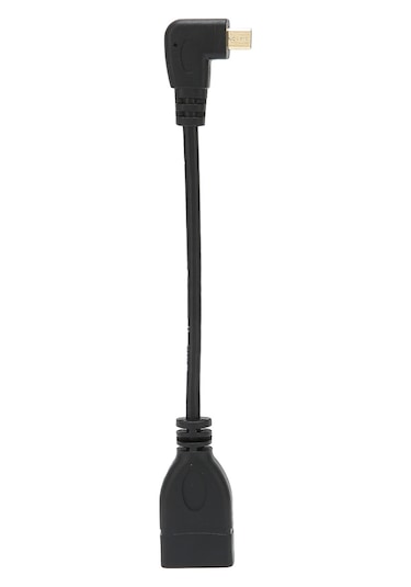 Hd Multimedya Arayüz Adaptör Kablosu Dişi - Erkek Kablo 90 Derece Açı Dönüştürücü