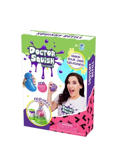 Doctor Squish - Squishy Pack Refill V2- 10 Balloons+ Clips Yedek Squishy Paketi V2- 10 Balon + Klips