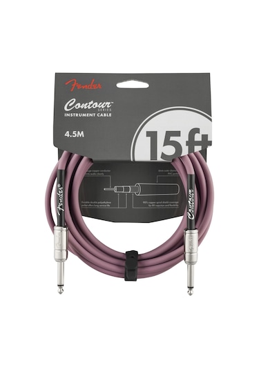 Fender Contour Serisi 4,5 Mt. Gitar Kablosu Burgundy Mist Enstrüman Kablosu