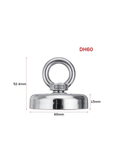 Magnet Fishing, Halatlı Güçlü Neodyum Mıknatıs Balıkçılığı Seti 48Mm