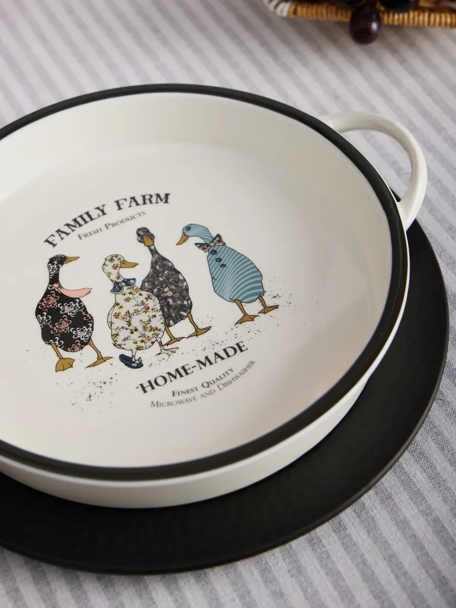 Lefard Kulplu "family Farm" Fırın Kalıbı 145524597 Beyaz