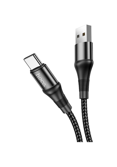 Hoco Hoco Dayanıklı Naylon Örgülü Mikro Usb C Kablosu Iphone Uyumlu Samsung Xiaomi Hızlı Şarj 1mbej1m