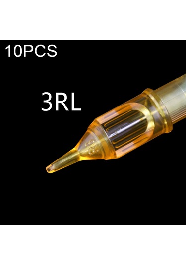 Qingmipy 10 Adet Tek Kullandım 3rl Dikiş Tipi Göz Kaşı Dövme İğnesi, Abs Malzeme, Mini Taşınabilir, Başlangıçcı Ve Usta İçin Güvenilir