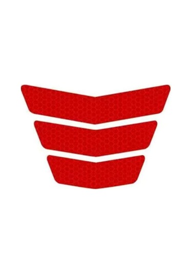 Kırmızı Pratik Yansıtıcı Etiket İyi Parlaklık Parlak Renk Uyarısı