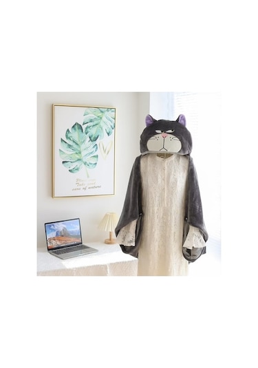 Flybuy Yeni Unisex Siesta Sıcak Sevimli Şal Yumuşak Öğrenci Ofis Kış Karikatür Kalın Hqgoodstore Battaniye Wj Diğer