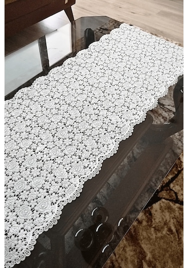 Pvc Dantel Raf -dolap -çekmece -masa - Sehpa -örtüsü - 33 Cm X 3 Metre