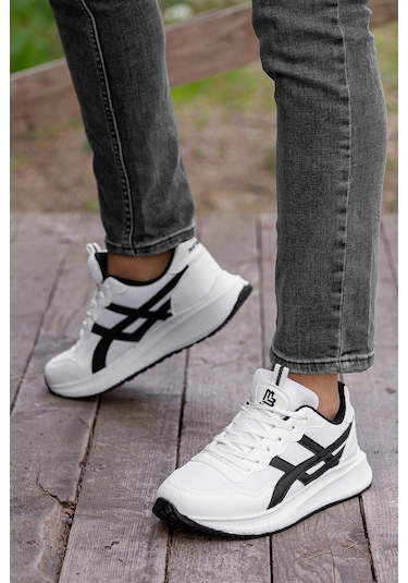 Garantili D120 Günlük Ortopedik Erkek Sneaker Spor Ayakkabı Beyaz