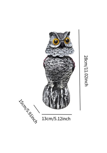 Pazly Suntek Stil-b İçin Dekoratif Baykuş Figürinleri - Balkon Ve Bahçe Süsü