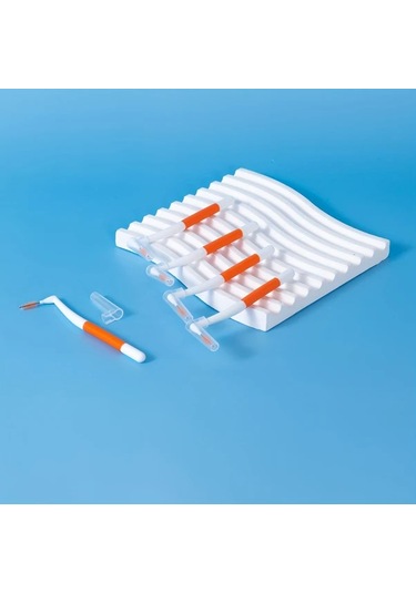 Willowhaven Danfayar 10 Adet Sarı 1.0-1.2mm L Şekilli Çift Renkli Diş Arası Fırçası Yetişkinler İçin Yumuşak Kıllar