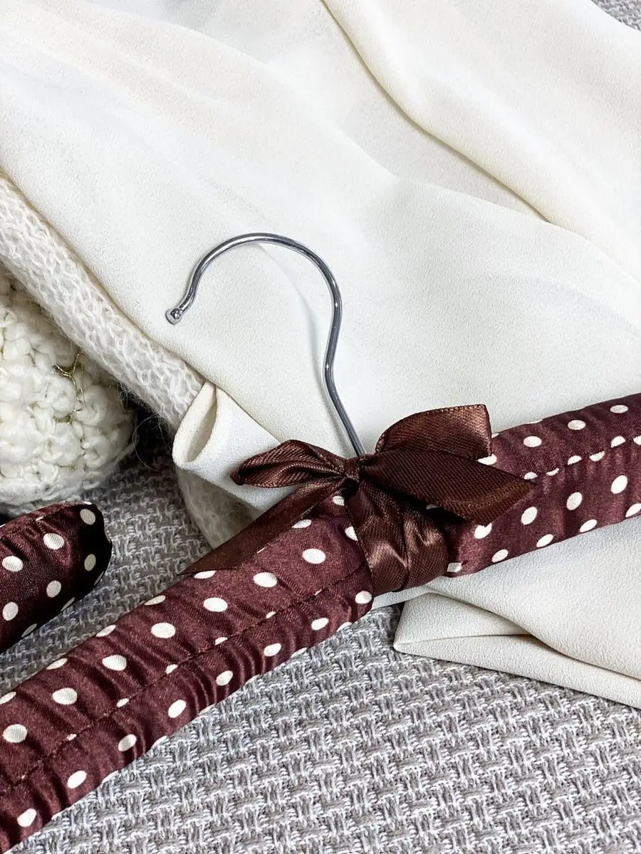 Homy Mood Yumuşak Saten Elbise Askıları Seti, 5 Adet 57477153 Kahverengi