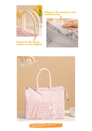 Termal Ve Soğuk Öğle Yemeği Çantası Çantası-sarı Sarı