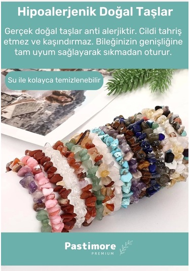 Enenstyle Fashıon Boutıqueunisex Doğal Taş Turkuaz Taşı Bileklik Mavi Turkuvaz Rengi Firuze Çakra Bilekliği Çok Renkli Çok Renkli