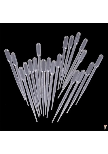 10/20 Adet Transfer Pipetler 3ml Plastik Şeffaf Pipetler Tek