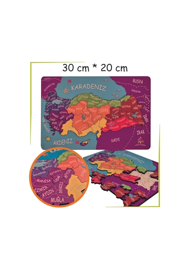 Ankebut Kabartmalı Türkiye Haritası Ve Komşu Ülkeler, Denizler
