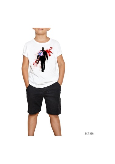 Altered Carbon Takeshi Kovacs Beyaz Çocuk Tişört Siyah