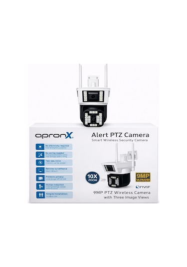 Apx-wp363oz 9mp 10x Zoom 2.8mm-12mm İki Kamera Wifi Ptz